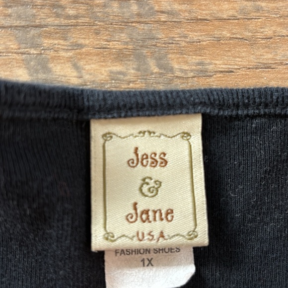 Jess & Jane 3/4 Sleeve Cotton Fashion Shoes & Purses Top, Women’s size 1X - Picture 3 of 6